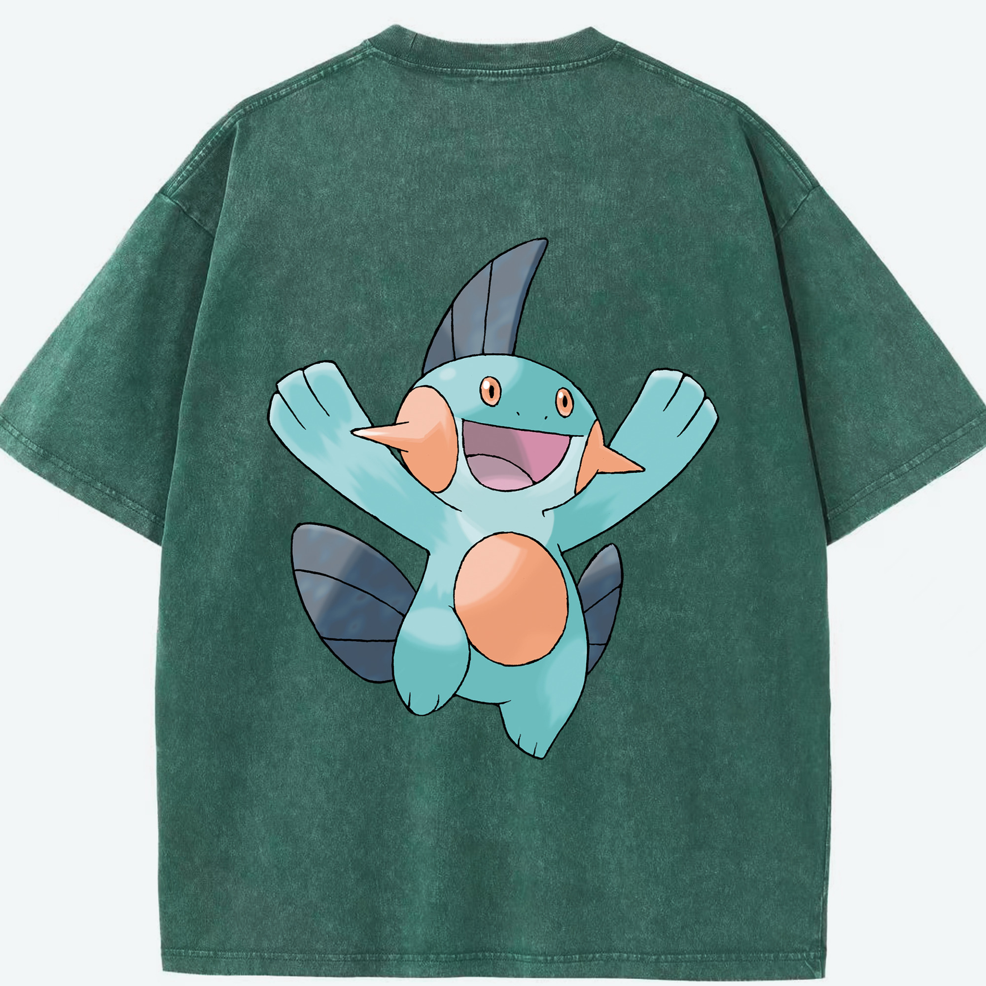 （画像用） ポケットモンスター Pokémon 綿100% ヴィンテージ風 半袖Tシャツ（背面プリント）